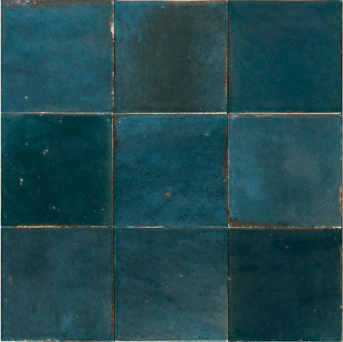 FULL TILE SAMPLE Levent Square Blue Tile Wall & Floor Porcelain Tiles 10cm x 10cm