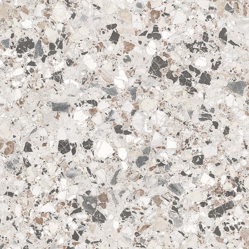 Stuzzi Lunar Classical Terrazzo Style 4d Brushed Finish Tiles 60cm x 60cm - Image 2