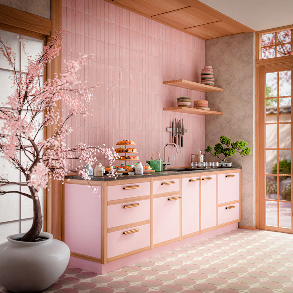 Eclipse Rosa | Terrazzo Style Decor Tiles | 20cm x 20cm - Image 2