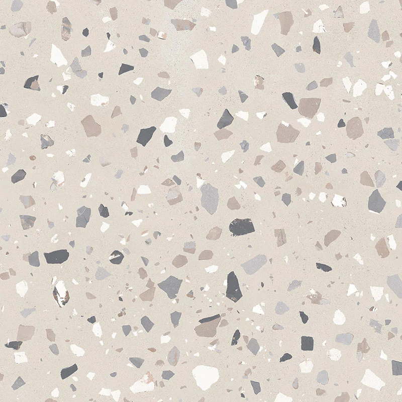Verona Medium Sand Terrazzo Concrete style Porcelain Tiles 60cm x 60cm - Image 2