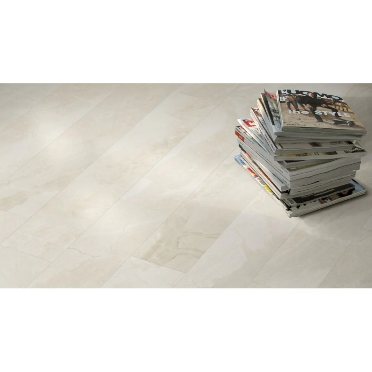 Roman Stone Tile White Tile 30cm x 60cm Wall & Floor Tiles - Image 3