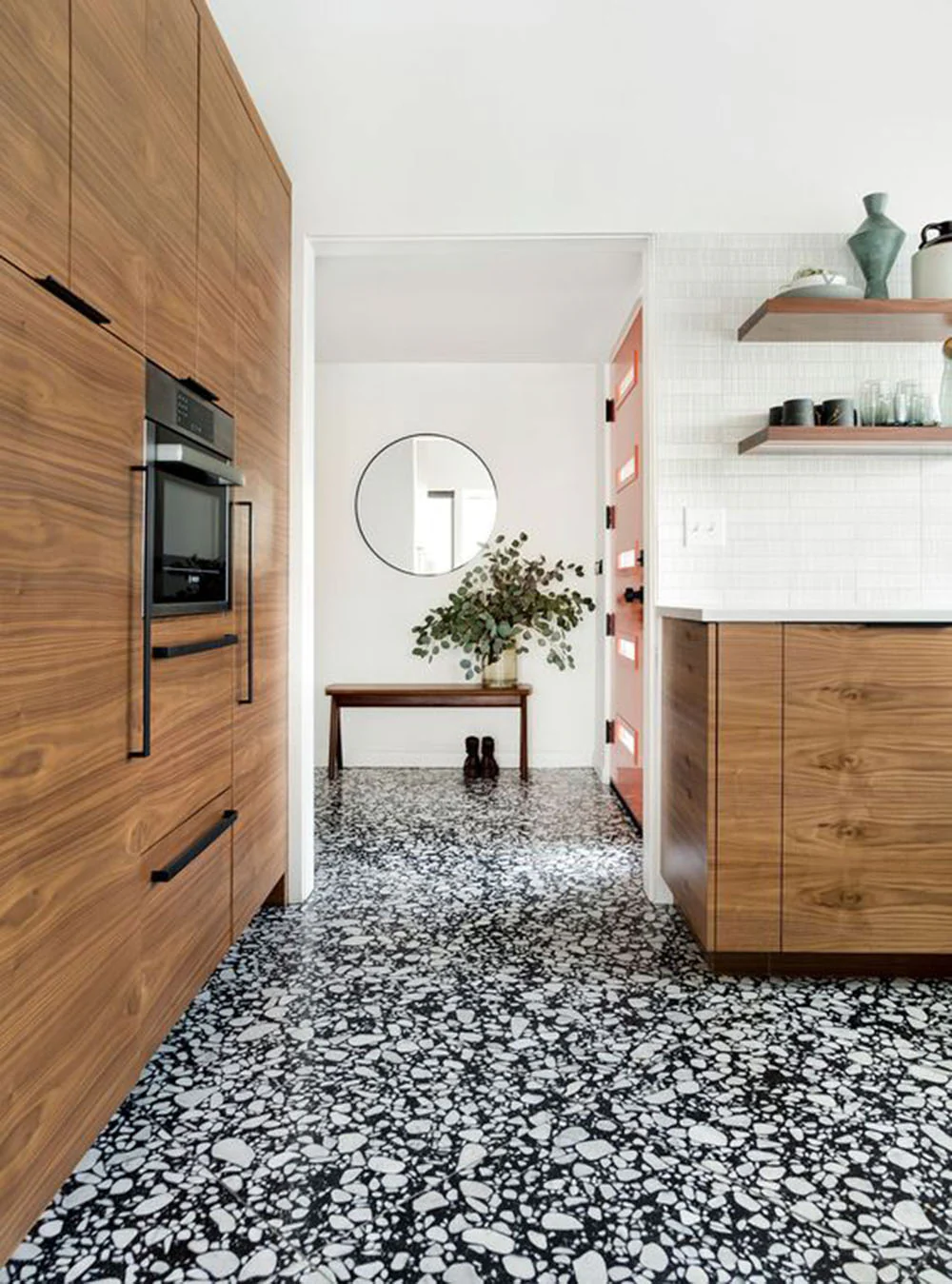 Shards Terrazzo Nero Matt Porcelain Wall Floor Tile 59cm x 118cm - Image 6
