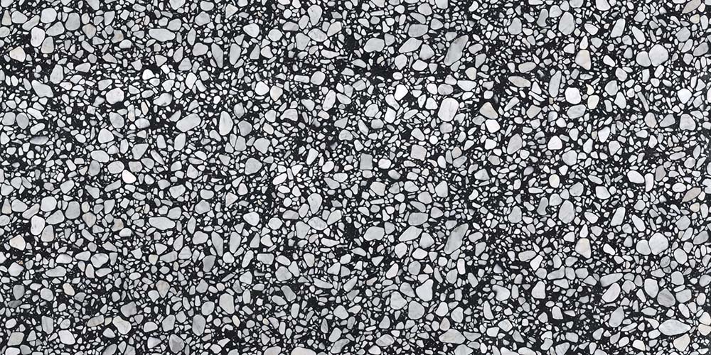 Shards Terrazzo Nero Matt Porcelain Wall Floor Tile 59cm x 118cm - Image 8