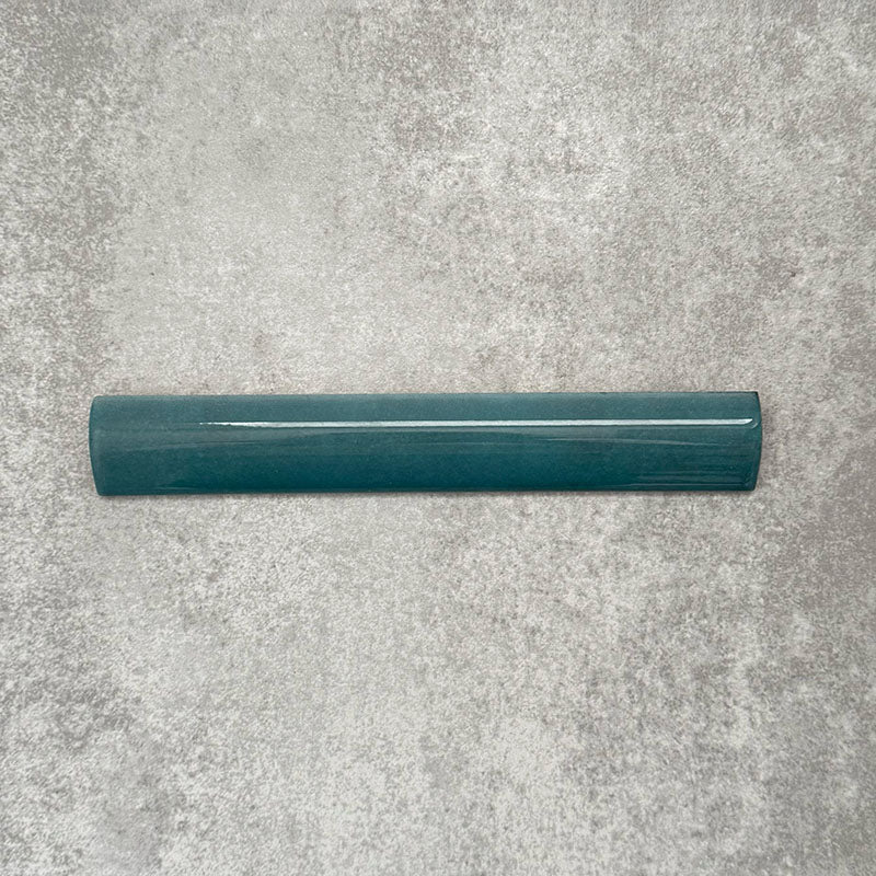 Zellige Peacock Green Bullnose | Moroccan Style | 3cm x 20cm - Image 3
