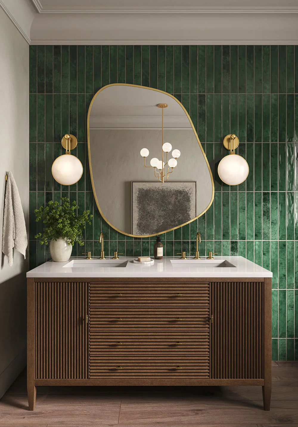 Jumairah Pine Forest Green | Gloss | Wall Tiles | 5cm x 40cm - Image 4