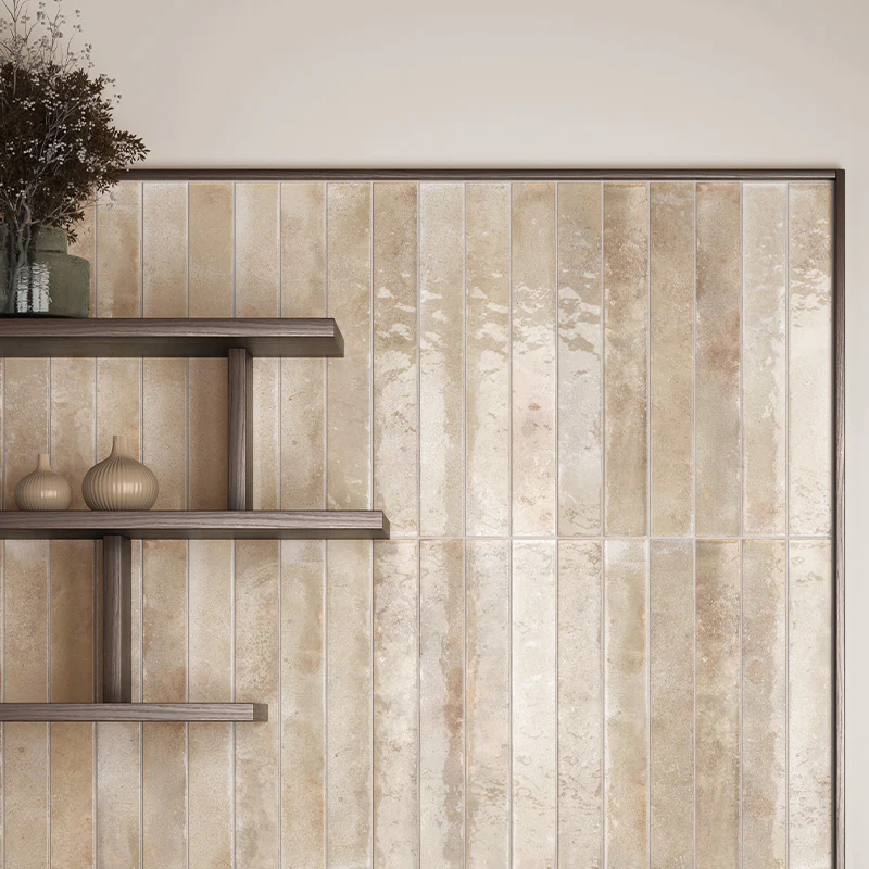Jumairah Almond Nut | Gloss | Wall Tiles | 5cm x 40cm - Image 4