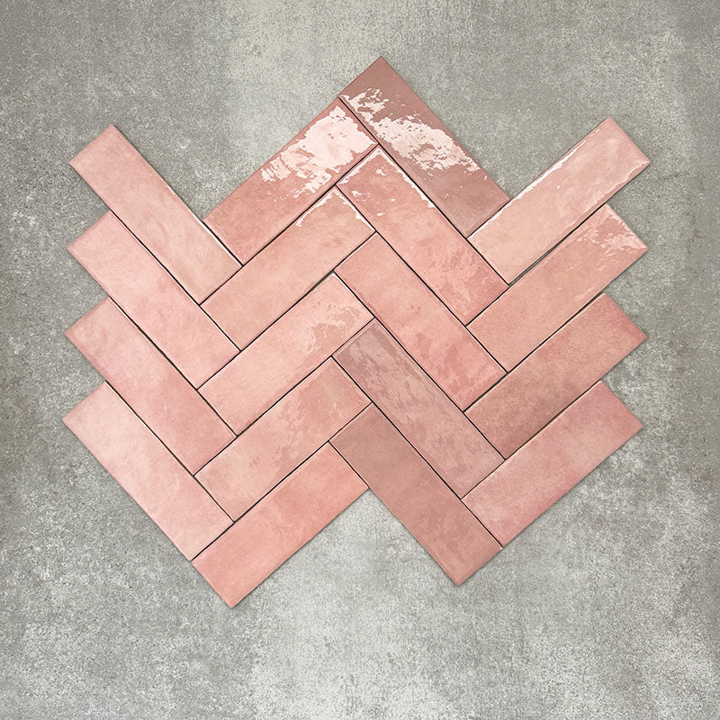 Zellige Rose Pink Brick | Moroccan Style | 6.5cm x 20cm - Image 7
