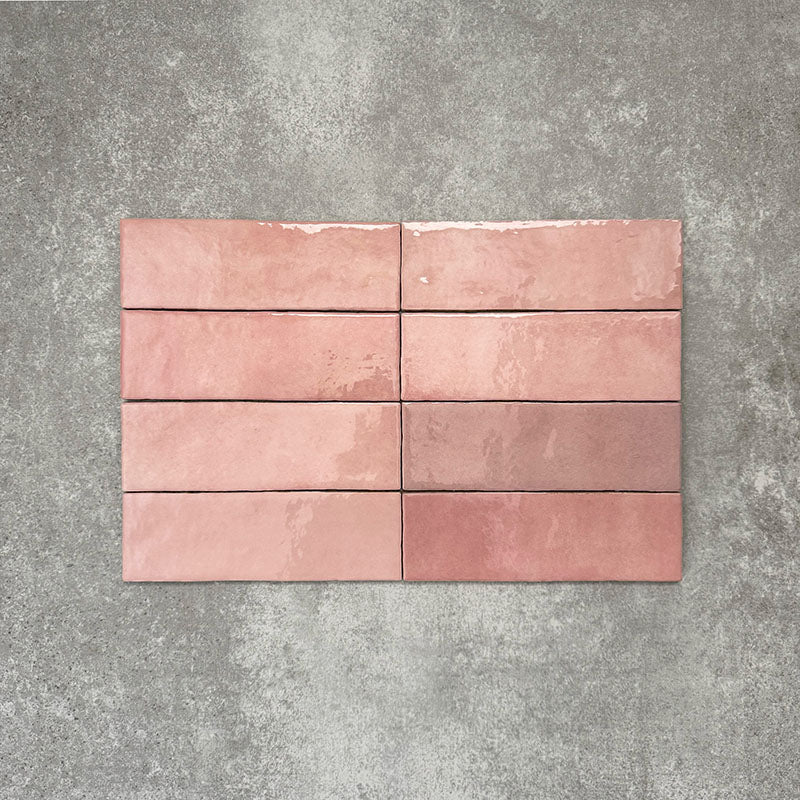 Zellige Rose Pink Brick | Moroccan Style | 6.5cm x 20cm - Image 8