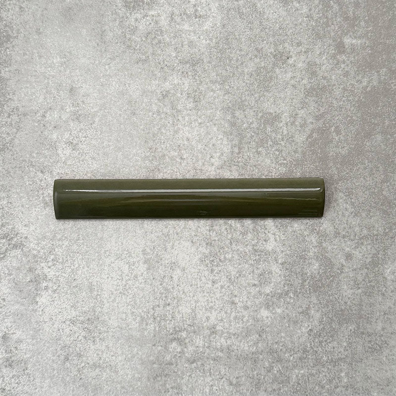 Zellige Botanical Green Bullnose | Moroccan Style | 3cm x 20cm - Image 4