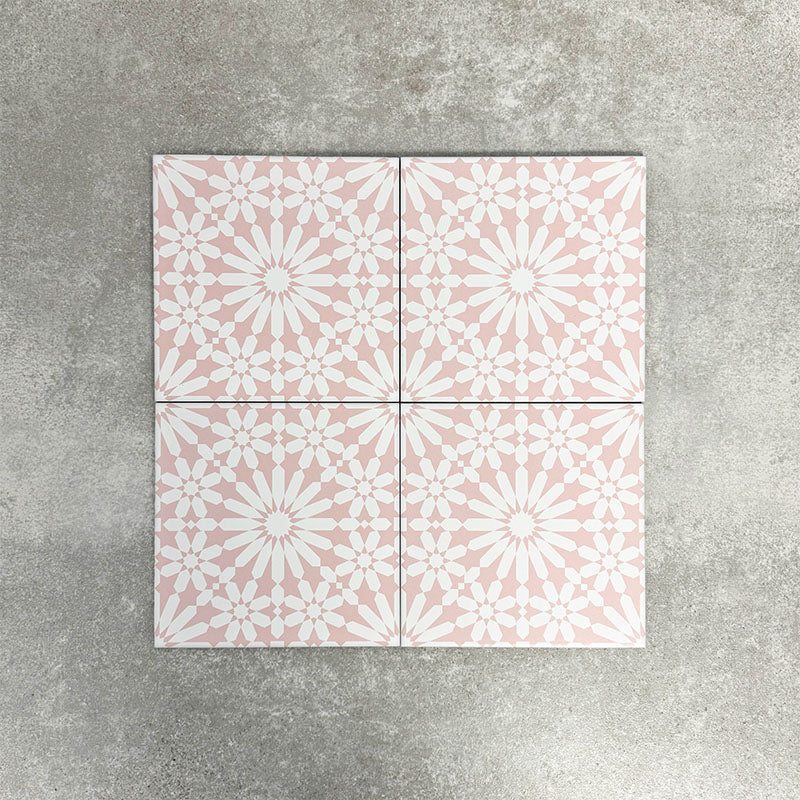 Fez Rose Pink | Moroccan Style | 20cm x 20cm - Image 3