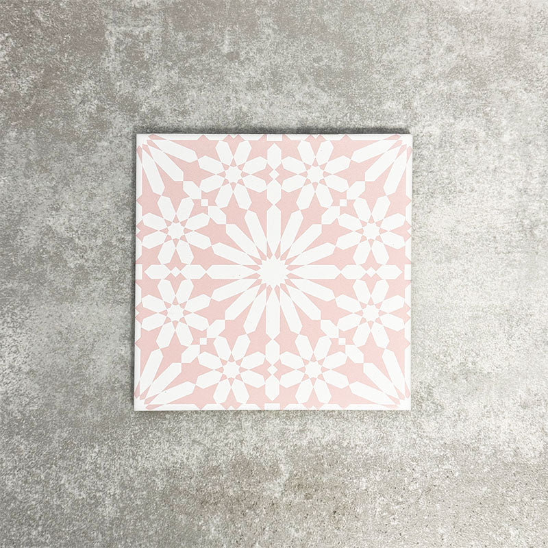 Fez Rose Pink | Moroccan Style | 20cm x 20cm - Image 4