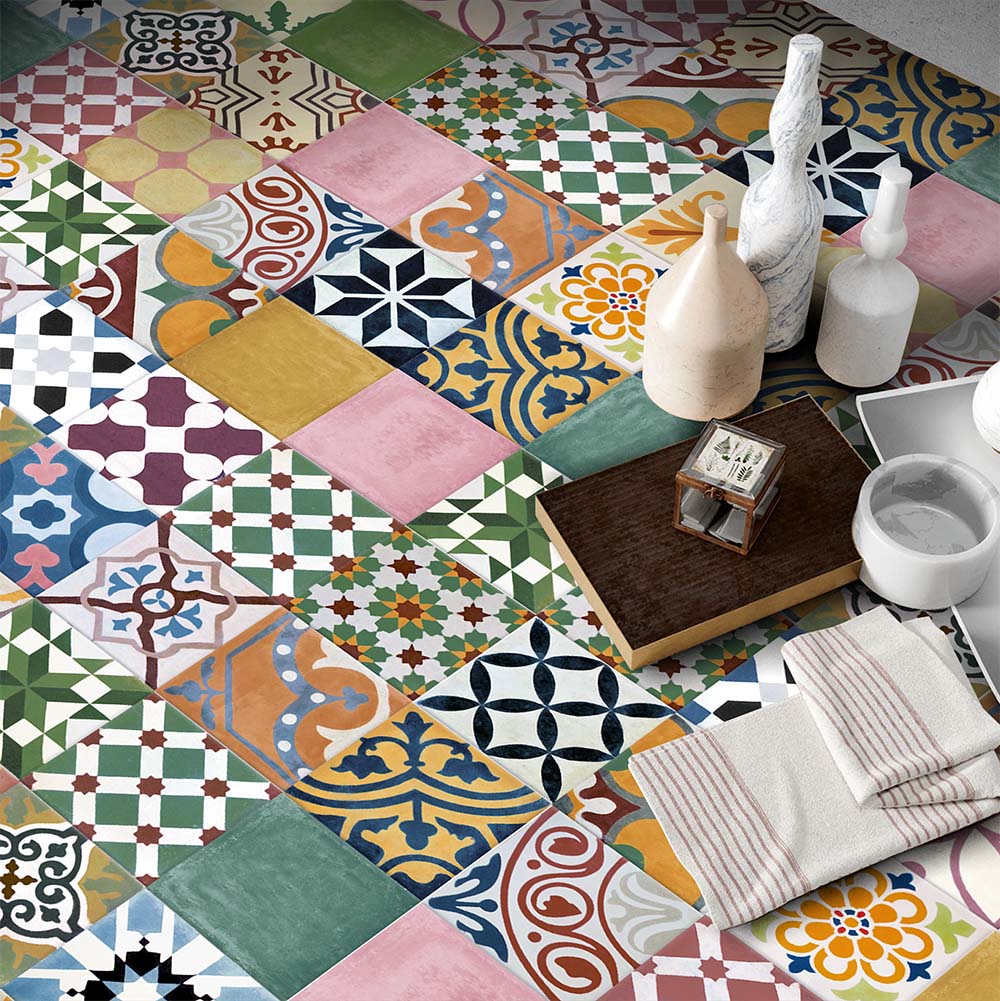 Fayrouz Mini Patchwork | Moroccan Style | 15cm x 15cm - Image 2