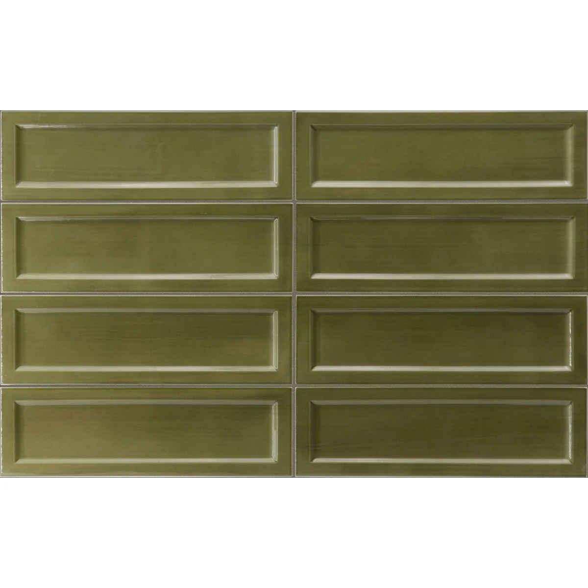 Osaka Brick Tile DECOR Green Moroccan Handmade Tile Style 6.5cm x 20cm - Image 2