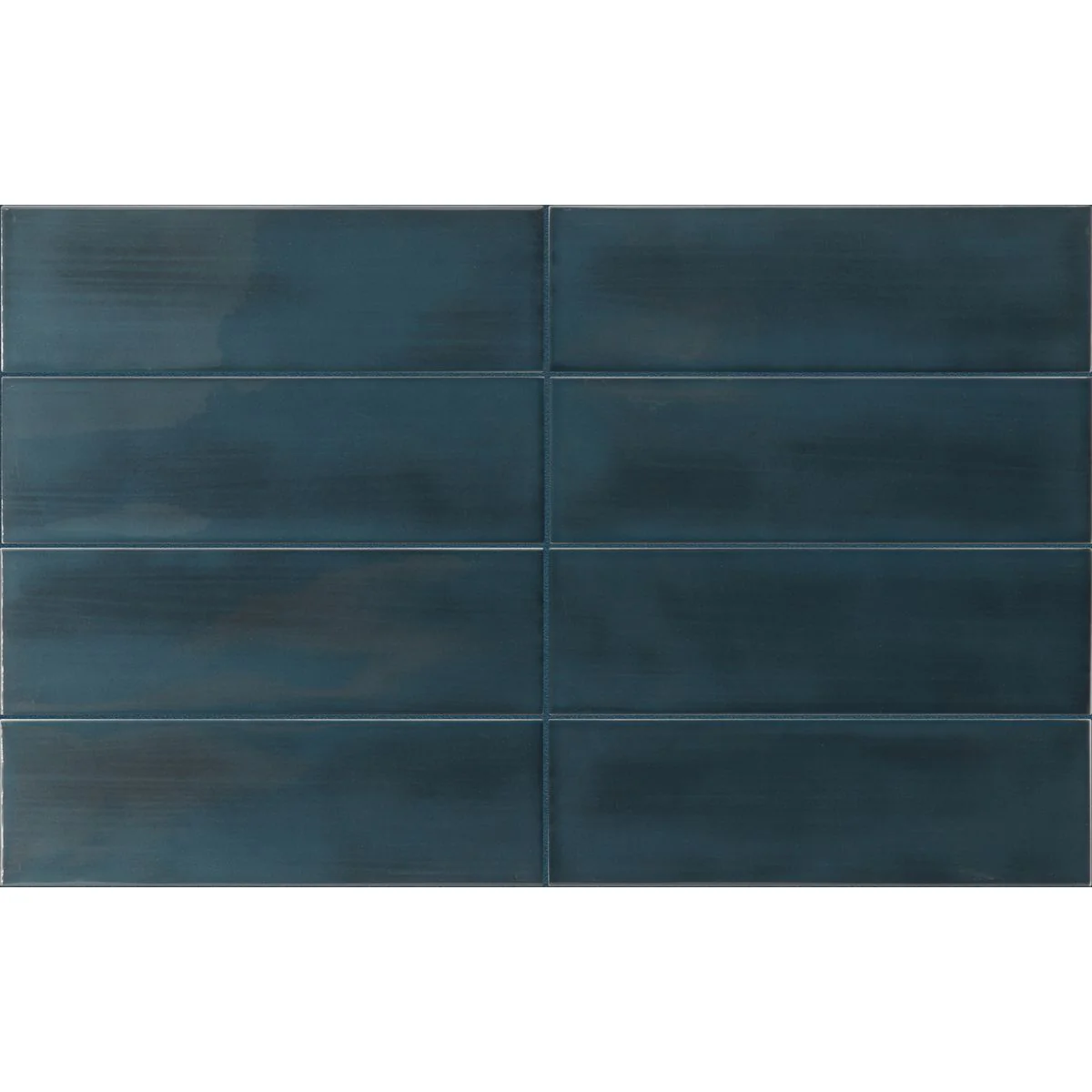 FULL TILE SAMPLE Osaka Brick Blue Moroccan Handmade Style 6.5cm x 20cm