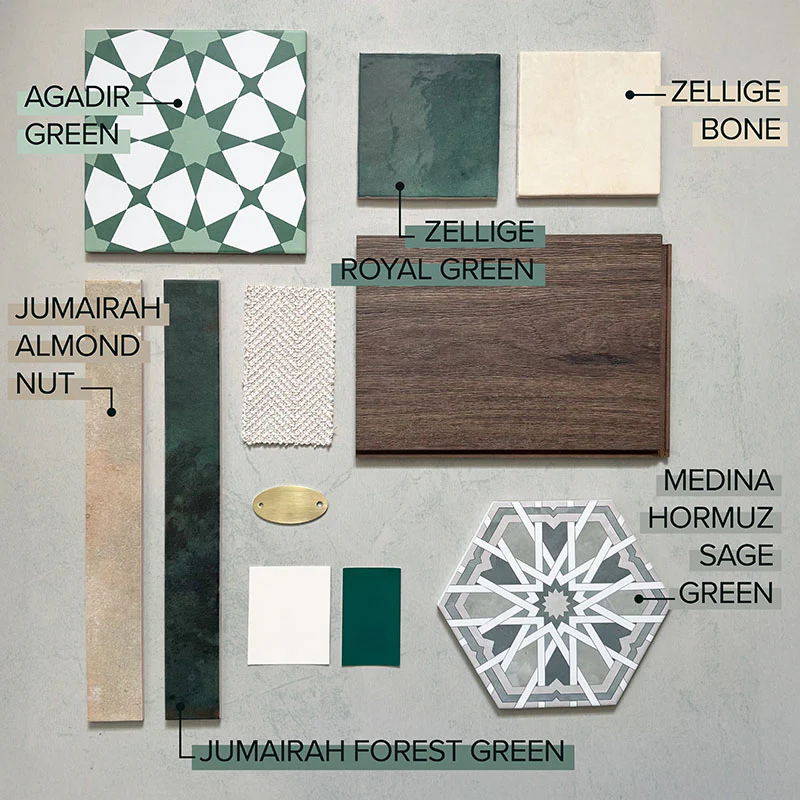 Zellige Bone Square | Moroccan Style | 13.2cm x 13.2cm - Image 3
