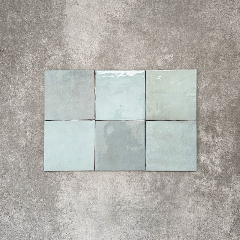 Zellige Aqua Square | Moroccan Style | 13.2cm x 13.2cm - Image 4