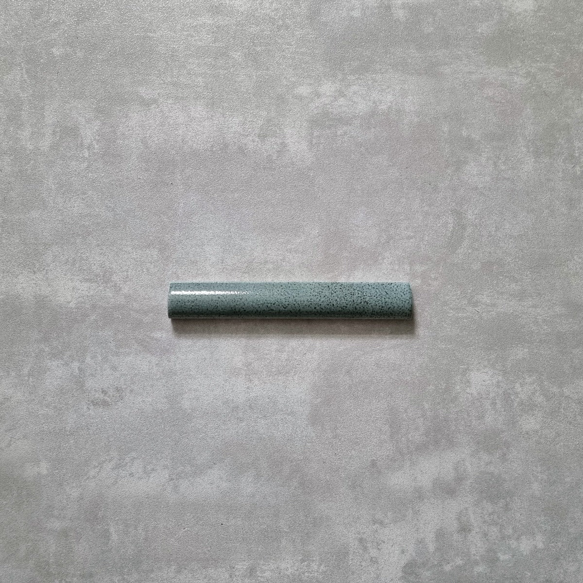 FULL BULLNOSE SAMPLE Dordogne Green Pines Pencil Bullnose Border Tile 3cm x 20cm