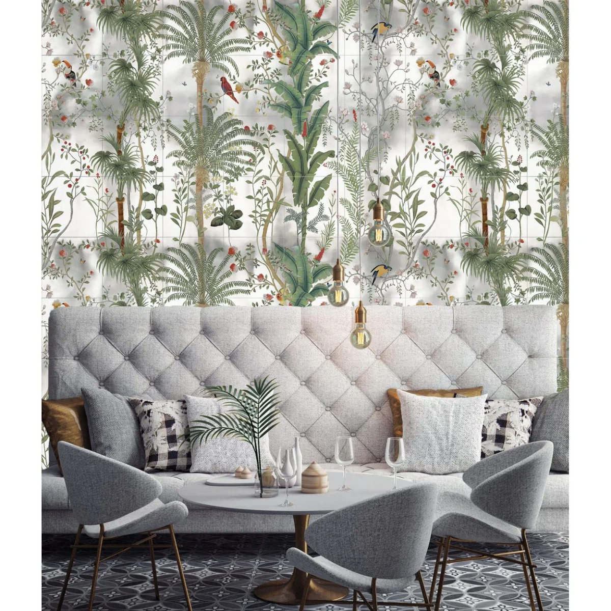 Amazonian Silver Wallpaper Composition - Image 2