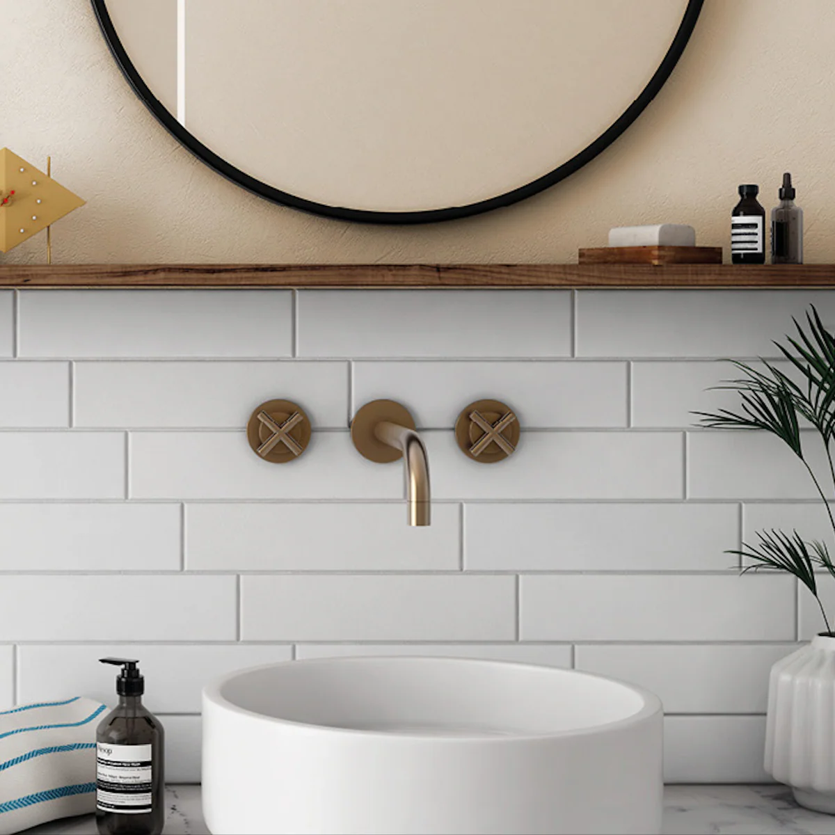Brooklyn White Matt | Flat Subway Metro Brick Wall Tile | 7.5cm x 30cm - Image 2