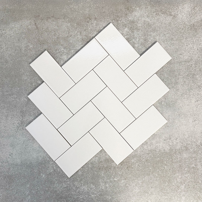 Pimlico White | Crackle Glaze | 7.5cm x 15cm - Image 6