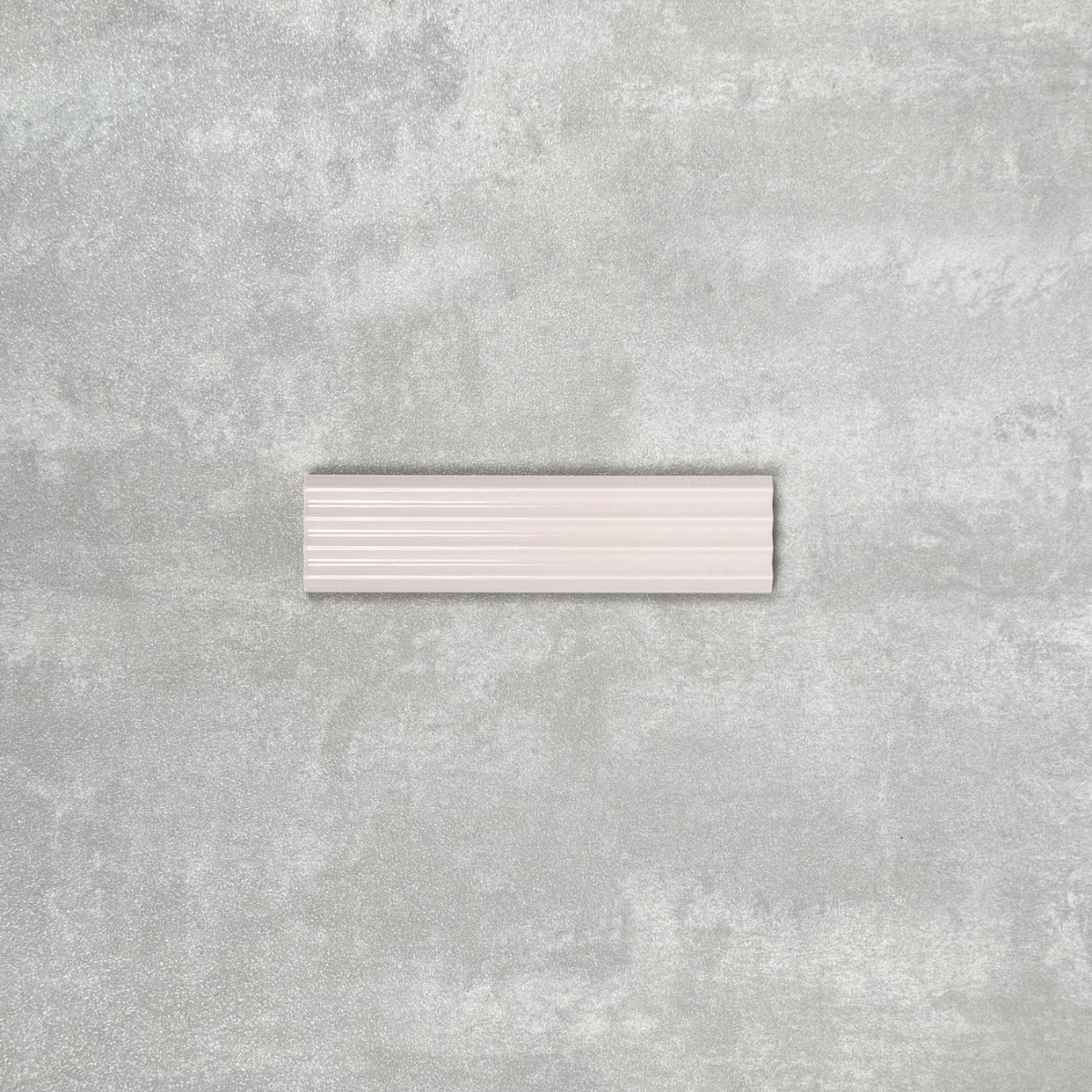 Gallery 3D Fluted DECOR Tile Stony Pink Gloss 5cm x 20cm - Image 2