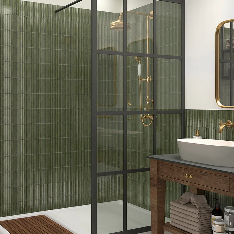 Klosters Verde Fluted Stone Wall Tile | 15cm x 30cm - Image 2