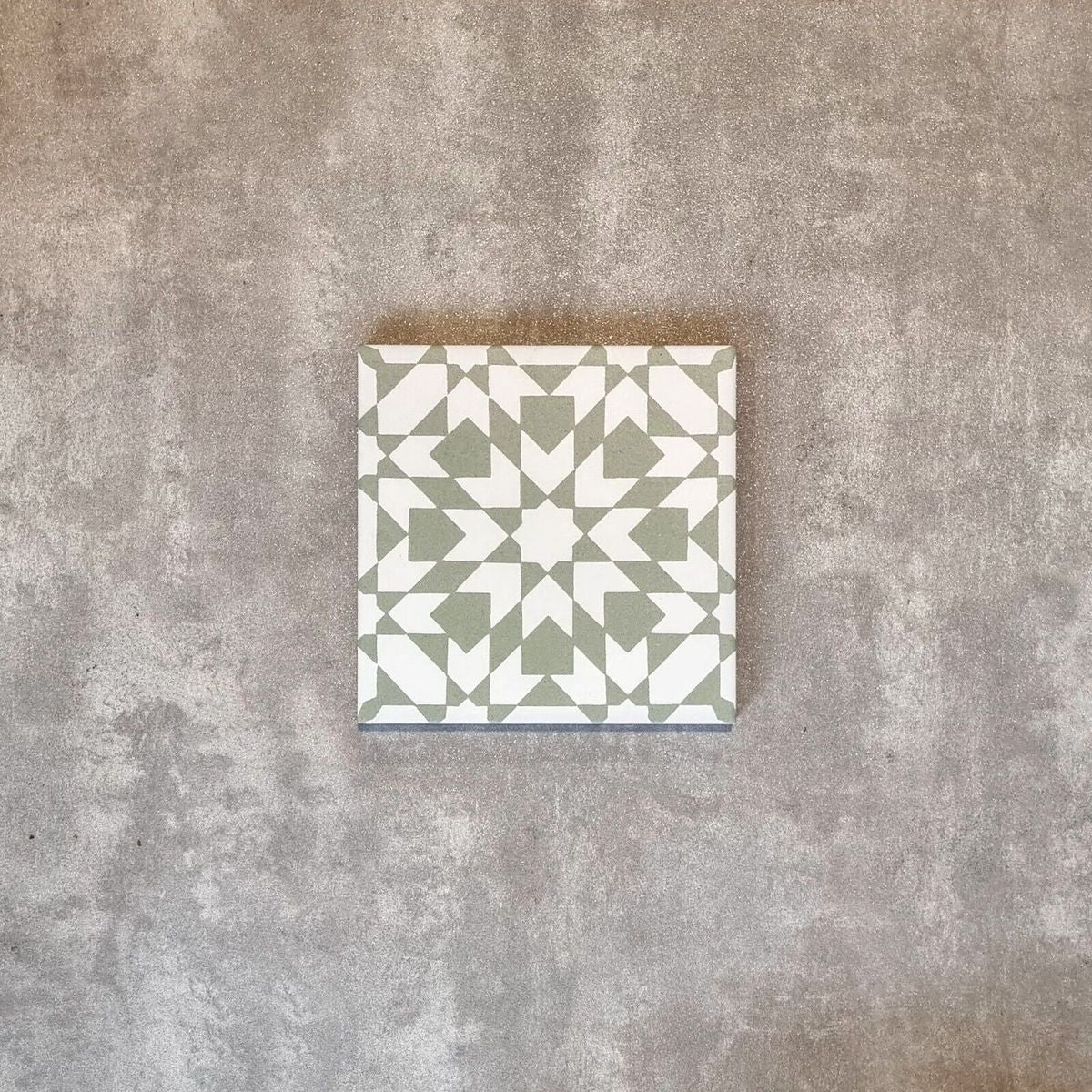 Ottoman Sage Green Moroccan Tiles 20cm x 20cm - Image 3
