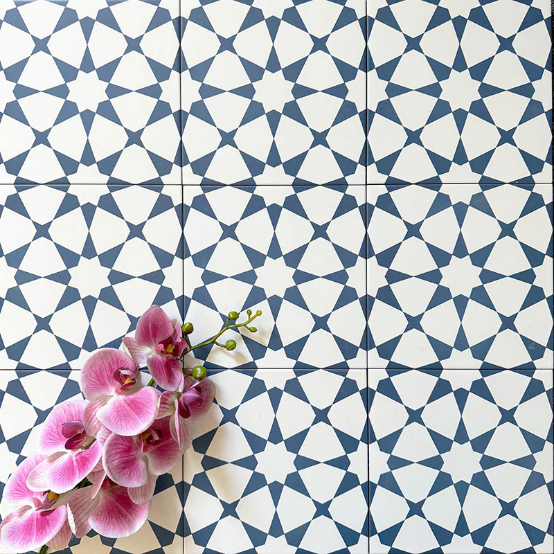 Agadir Navy Blue | Moroccan Style | 20cm x 20cm - Image 2