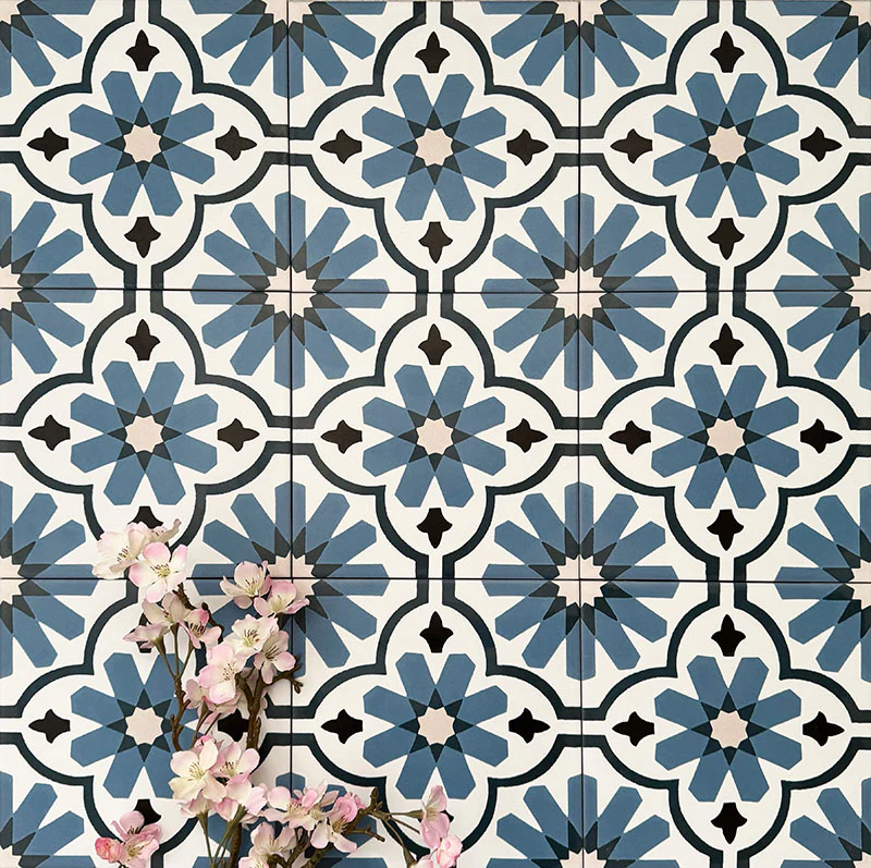 Clara Azul | Victorian Moroccan Style | 20cm x 20cm - Image 3