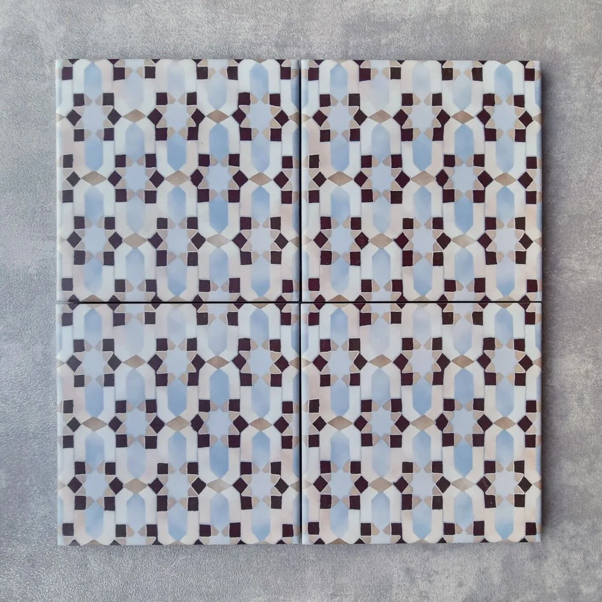 Marrakech D Mini Moroccan Porcelain Wall Floor Tile 15cm x 15cm - Image 2