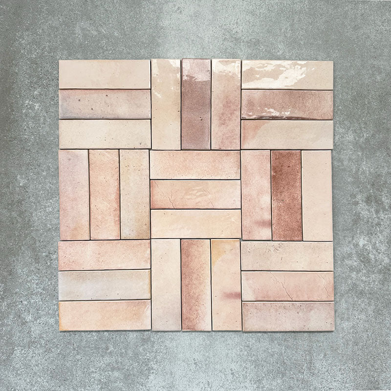 Saigon Rose Pink Brick | Wall Tile | Moroccan Style | 5.1cm x 16.1cm - Image 2