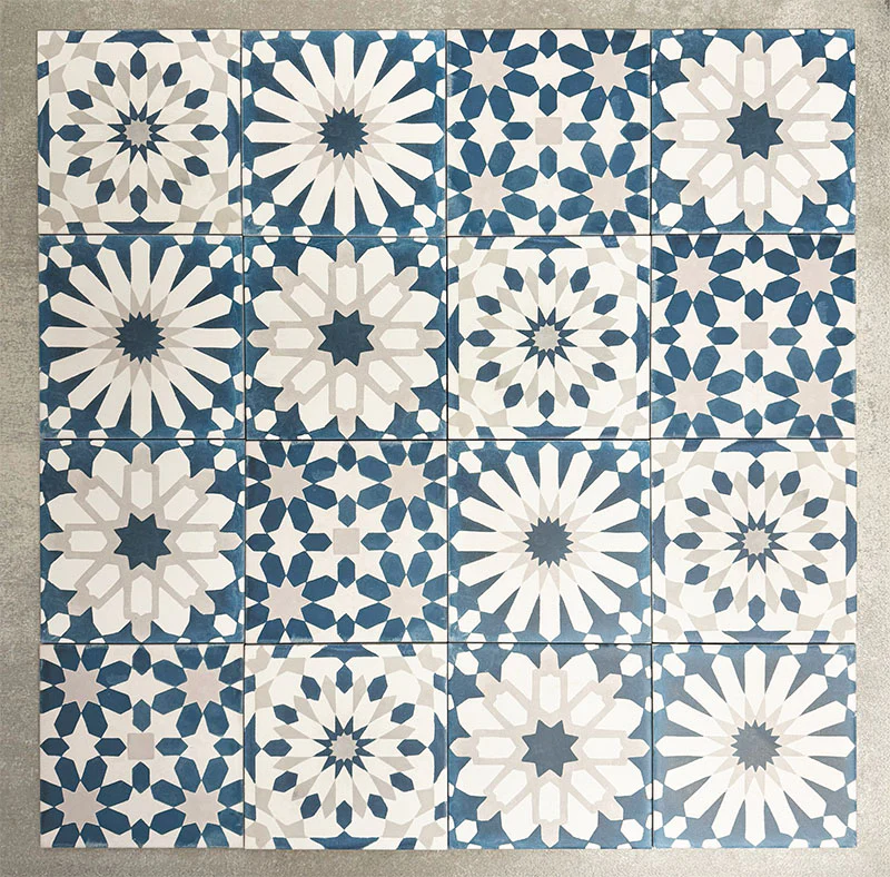 Souk Blue B | Moroccan Style | 20cm x 20cm - Image 6
