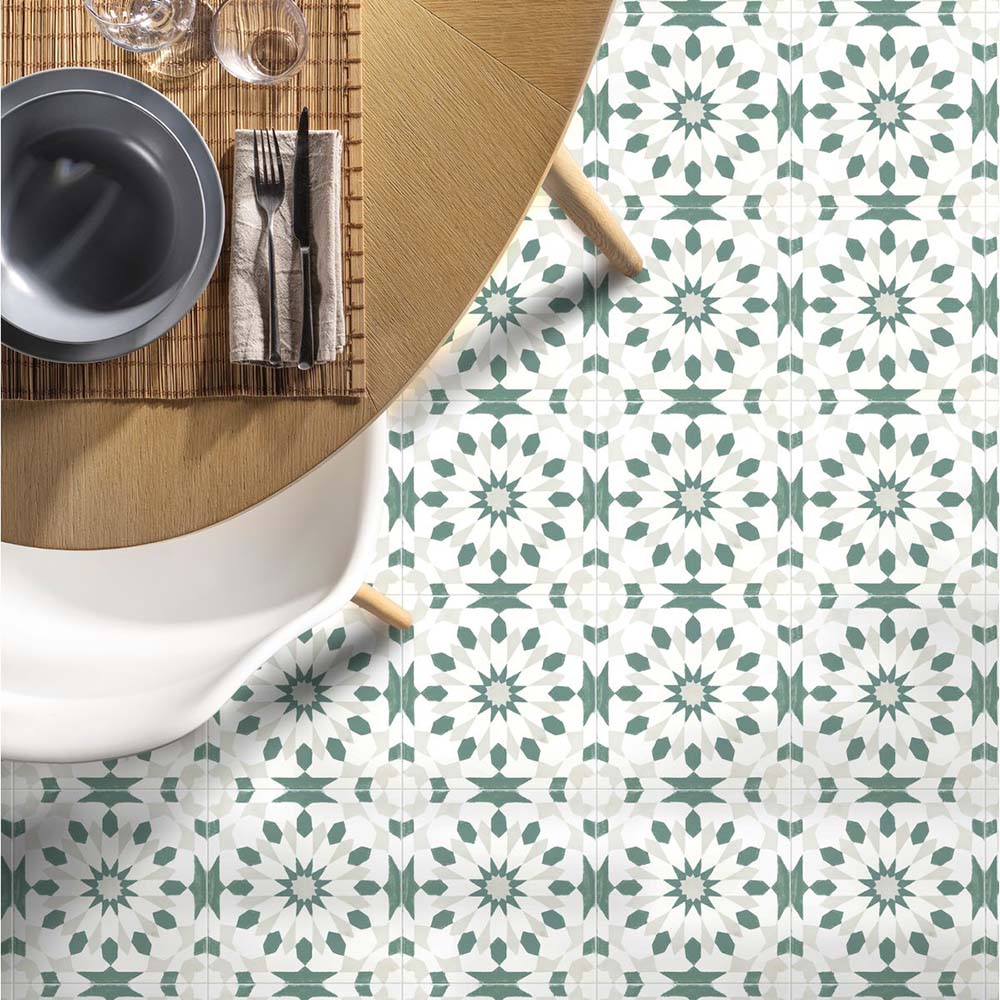 Souk Green A | Moroccan Style | 20cm x 20cm