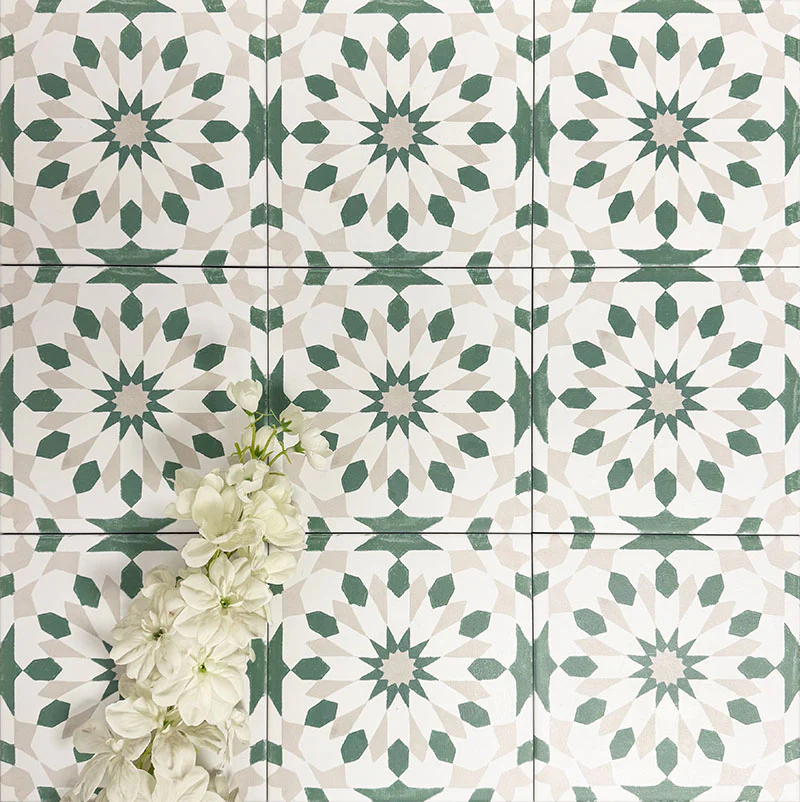 Souk Green A | Moroccan Style | 20cm x 20cm - Image 3