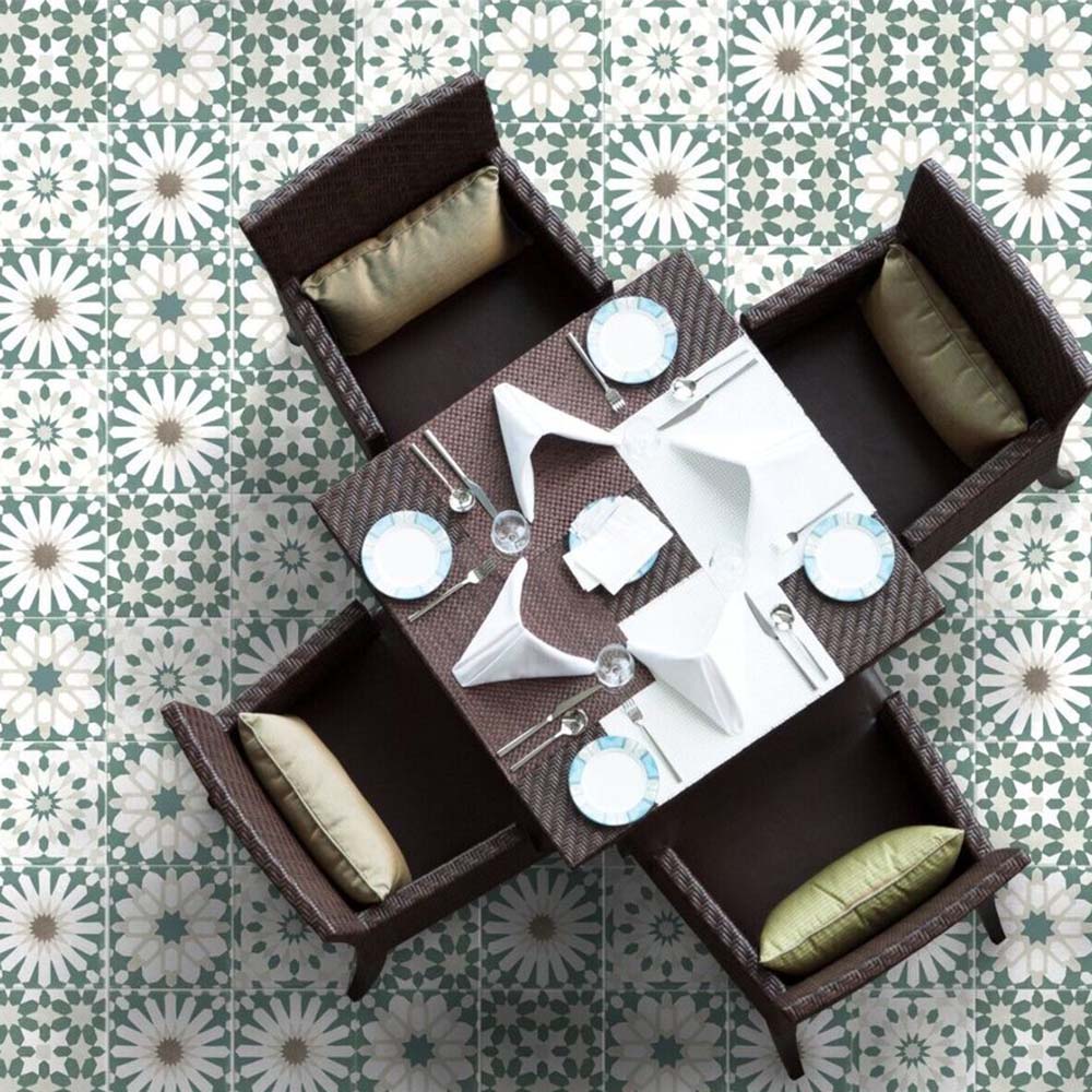 Souk Green D | Moroccan Style | 20cm x 20cm - Image 2