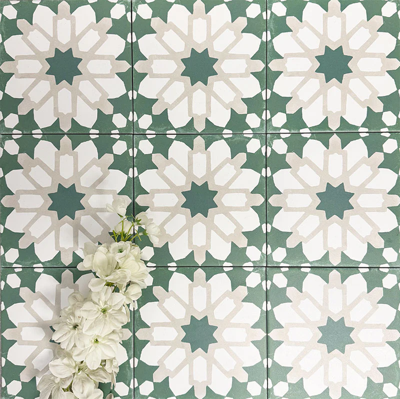 Souk Green D | Moroccan Style | 20cm x 20cm - Image 3