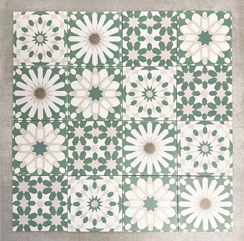 Souk Green D | Moroccan Style | 20cm x 20cm - Image 5