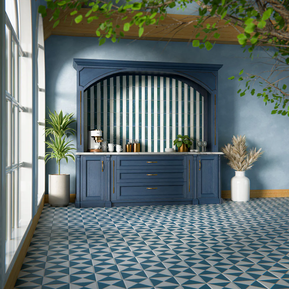 Allegra Blue | Gloss Brick Tile | 6cm x 25cm - Image 3