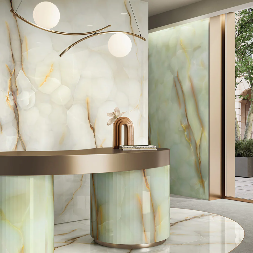 Anastasia Jade Green Onyx Polished Stone Tiles | 60cm x 120cm - Image 2