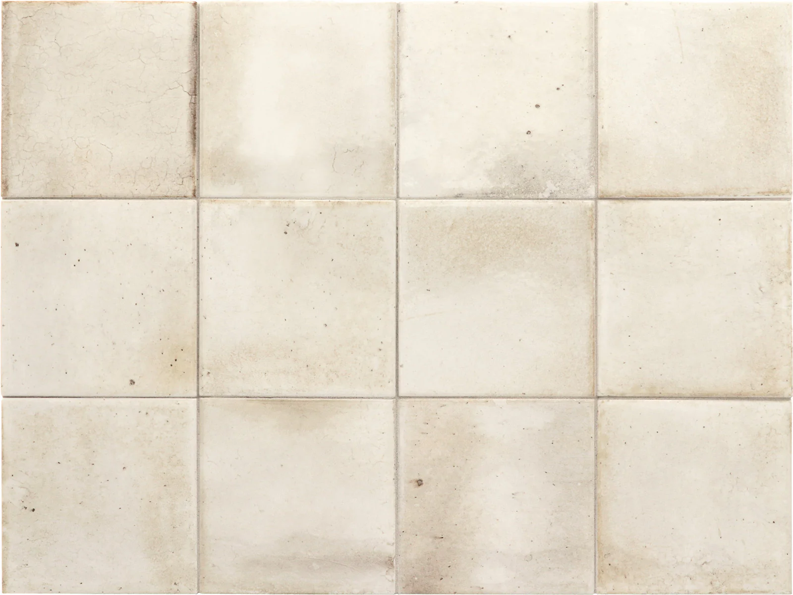 FULL TILE SAMPLE Saigon White Square Wall Tiles | 10cm x 10cm