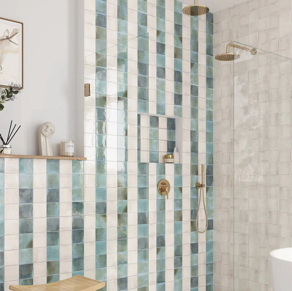Saigon Celadon Green Square | Wall Tile | Moroccan Style | 10cm x 10cm