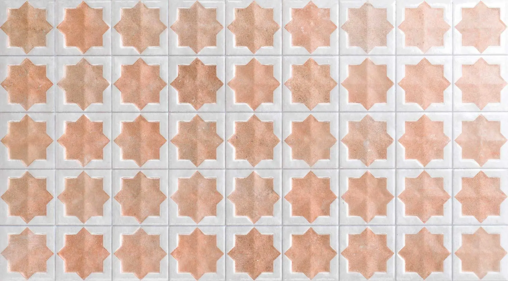 CUT TILE SAMPLE Zanzibar Moroccan Cotto White 31 x 56cm Wall Tiles