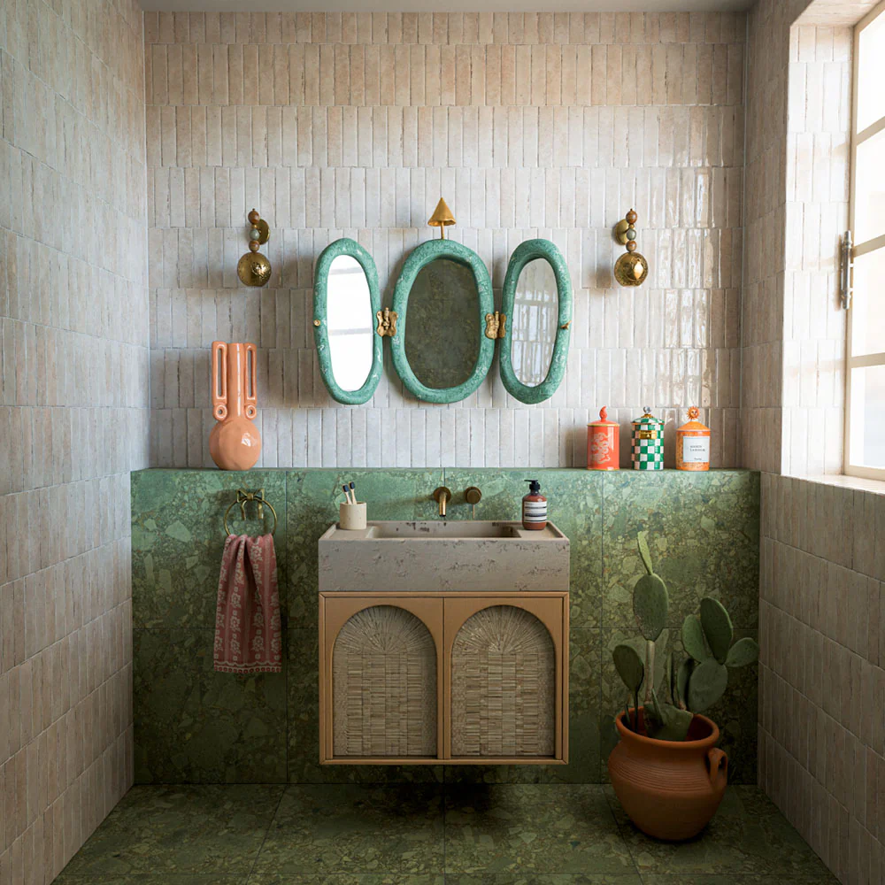 Nomad Oatmeal Brick | Industrial Style Wall Tiles | 6cm x 24.6cm - Image 2