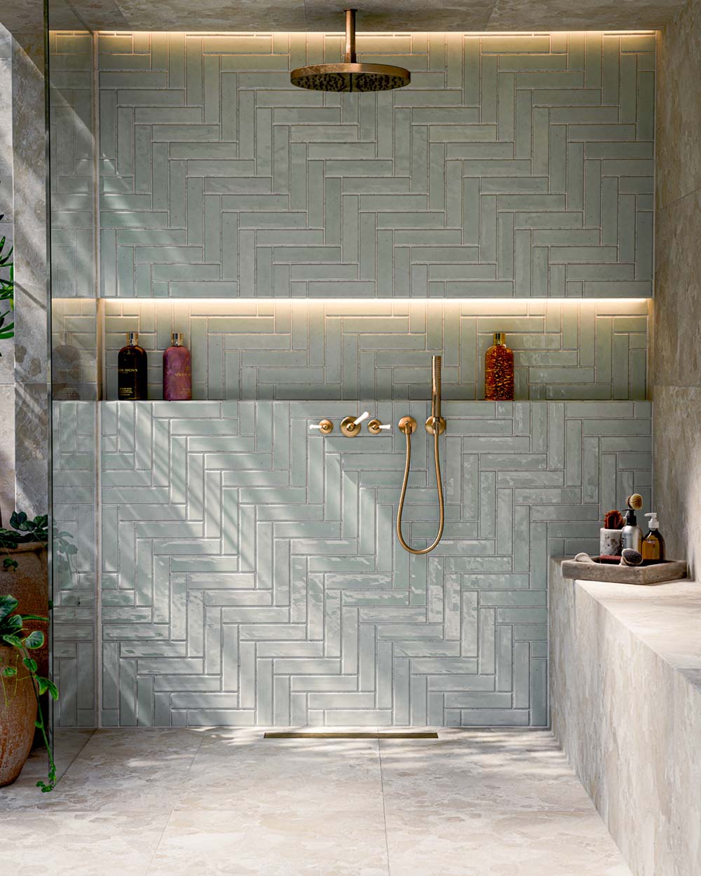 Nomad Mint Green Brick | Industrial Style Wall Tiles | 6cm x 24.6cm - Image 2