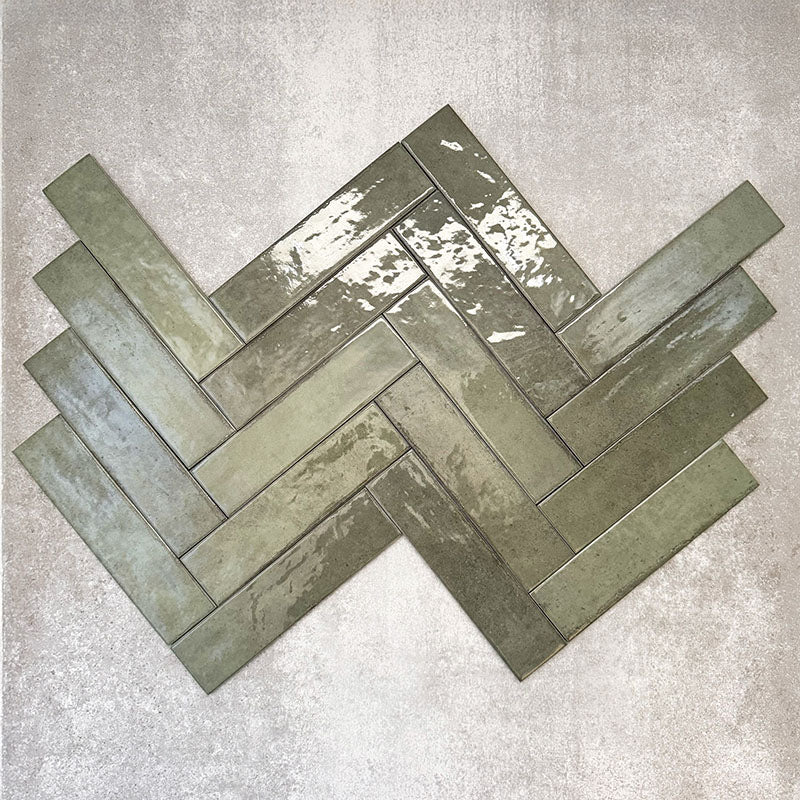Nomad Sage Green Brick | Industrial Style Wall Tiles | 6cm x 24.6cm - Image 5