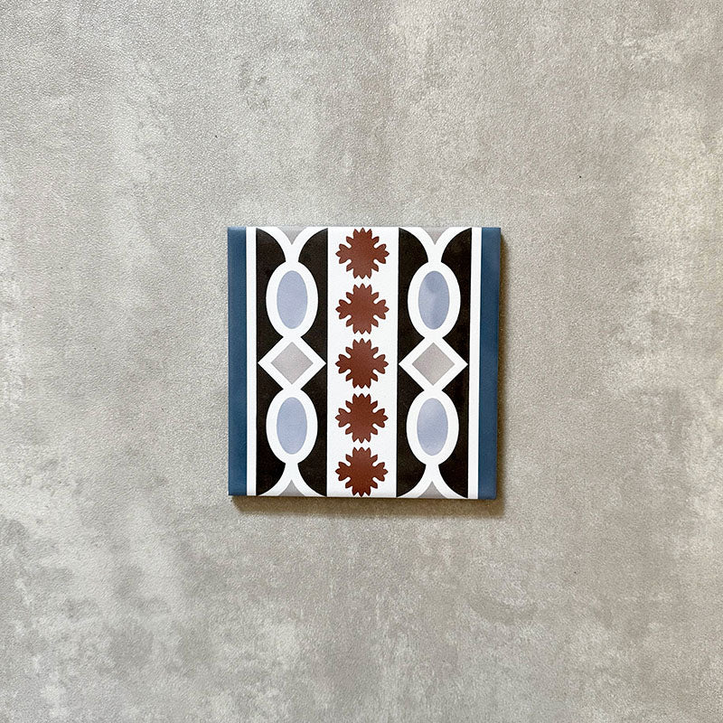 Imperial Victorian Blue Mini Tiles | Border Tile | 15cm x 15cm
