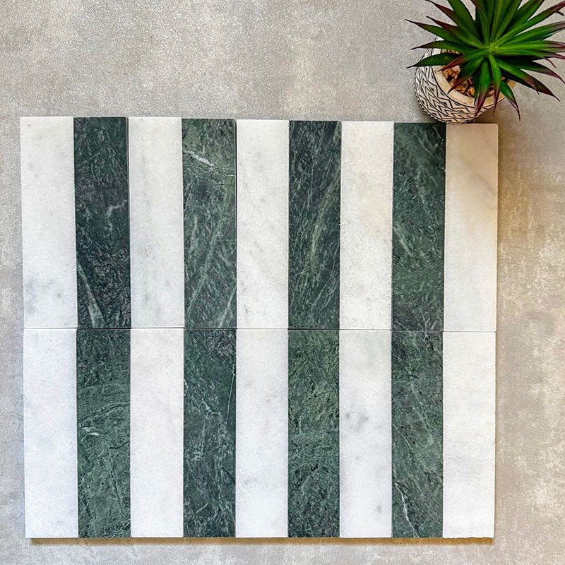 Fayrouz White | Honed Finish | Natural Marble | 5cm x 20cm - Image 2