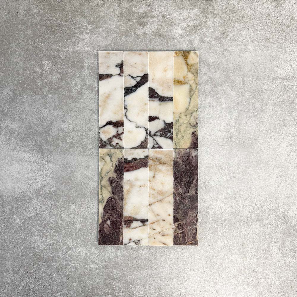 Fayrouz Viola | Honed Finish | Natural Marble | 5cm x 20cm - Image 6