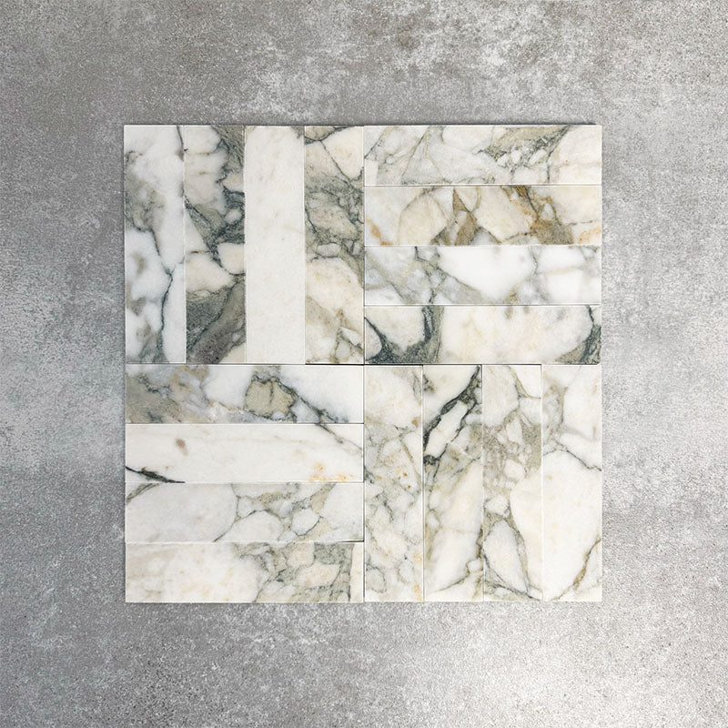 Fayrouz Calacatta Green | Honed Finish | Natural Marble | 5cm x 20cm - Image 5