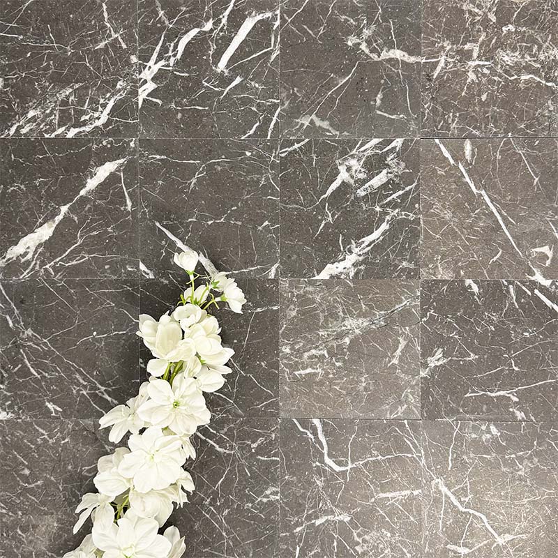 Fayrouz Black | Honed Finish | Natural Marble | 15.2cm x 15.2cm - Image 4